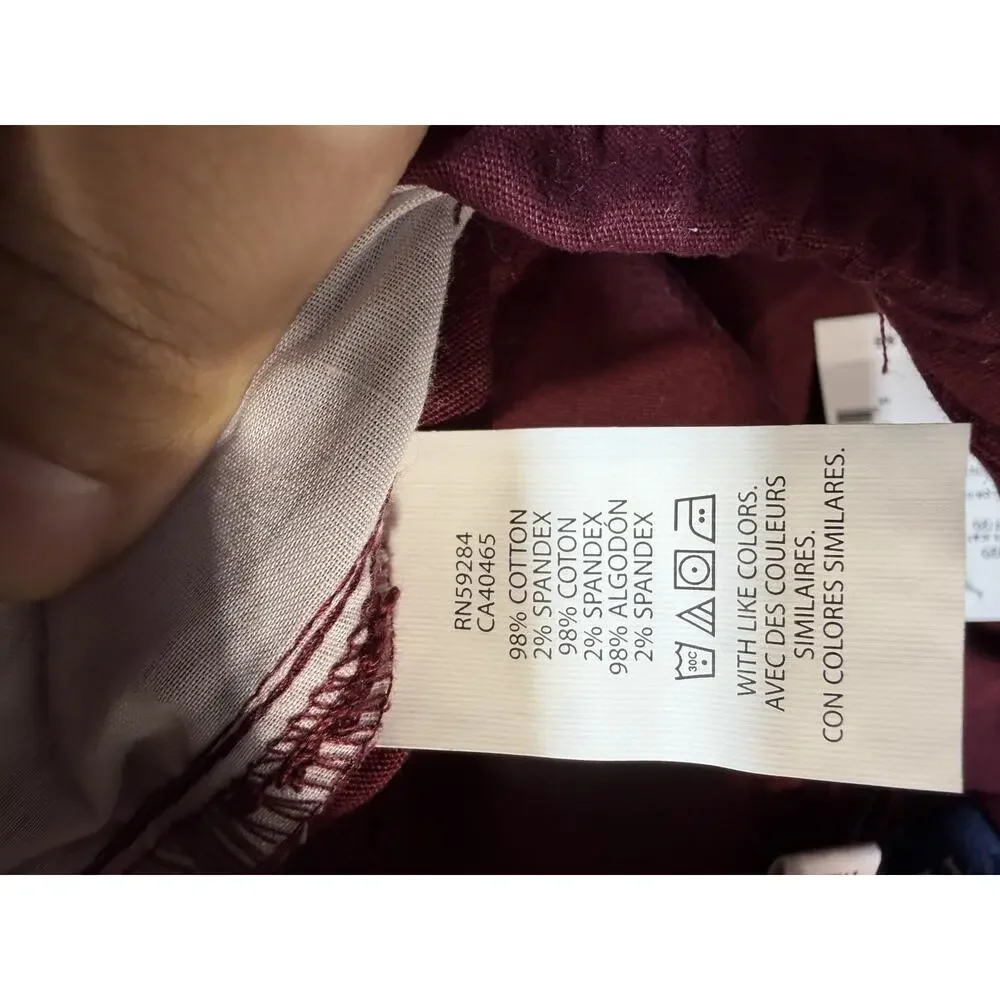 The Children's Place Stretch Fabric Pants Boys Sz 4 Red‎ Brand New